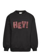 Sweatshirt Ls Tops Sweat-shirts & Hoodies Sweat-shirts Black Minymo