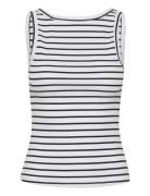 Drewgz Sl Reversible Stripe Top Noo Tops T-shirts & Tops Sleeveless Wh...