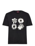 T-Shirts Tops T-shirts & Tops Short-sleeved Black Esprit Casual