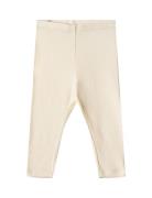 Rib Leggings Maddy Bottoms Leggings Cream Wheat