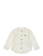 Shirt Ss Woven Tops Shirts Long-sleeved Shirts White En Fant