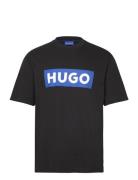 Nico Tops T-shirts Short-sleeved Black HUGO BLUE