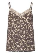 Mmvance Vida Mono Top Tops T-shirts & Tops Sleeveless Brown MOS MOSH