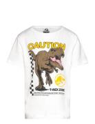 Short-Sleeved T-Shirt Tops T-shirts Short-sleeved White Jurassic World