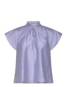 Sakarookh Blouse 14641 Tops Blouses Short-sleeved Blue Samsøe Samsøe