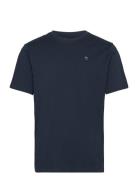 Loke Badge T-Shirt - Regenerative O Tops T-shirts Short-sleeved Navy K...