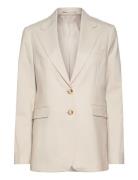 Bs Estelle Regular Fit Blazer Blazers Single Breasted Blazers Beige Br...