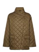 Quilted Jacket Vattert Jakke Khaki Green GANT