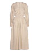 Esma Maxi Dress Maxikjole Festkjole Beige NORR