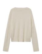 Florie Brushed Sweater Tops Knitwear Jumpers Cream Once Untold