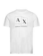 T-Shirt Tops T-shirts Short-sleeved White Armani Exchange