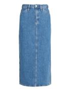 Trouser Pocket Maxi Skirt Langt Skjørt Blue Calvin Klein Jeans