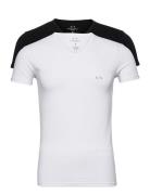 Loungewear Set Tops T-shirts Short-sleeved White Armani Exchange