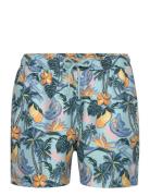 Borg Print Swim Shorts Badeshorts Blue Björn Borg