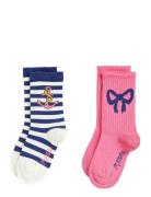 Bow 2-Pack Socks Sokker Strømper Multi/patterned Mini Rodini