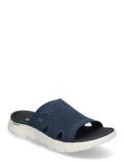 Womens Go Walk Flex Sandal - Elation Flate Sandaler Navy Skechers