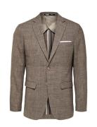 Slhslim-Oasis Linen Blz Noos Suits & Blazers Blazers Single Breasted B...