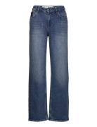 Pzvega Uhw Jeans Wide Leg Bottoms Jeans Wide Blue Pulz Jeans