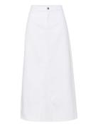 Milygz Hw Long Skirt Knelangt Skjørt White Gestuz