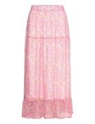 Vmsmilla H/W Ankle Skirt Wvn Ga Langt Skjørt Pink Vero Moda