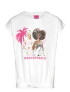 Tshirt Tops T-shirts Short-sleeved White Barbie