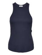 Tank Top Slim Tops T-shirts & Tops Sleeveless Blue Replay