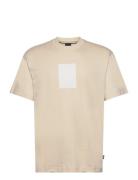 Tessin 88 Tops T-shirts Short-sleeved Cream BOSS