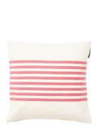 Embroidery Striped Linen/Cotton Pillow Cover Home Textiles Cushions & ...