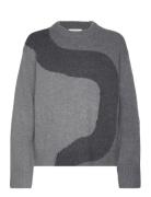 Kolonni Seireeni Tops Knitwear Jumpers Grey Marimekko