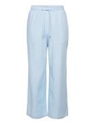 Grcamille Linen Pants Bottoms Trousers Blue Grunt