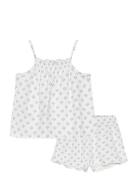 Printed Short Pyjamas Pyjamas Sett White Mango