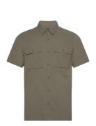 Hco. Guys Wovens Tops Shirts Short-sleeved Khaki Green Hollister