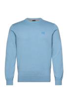 Kanovano Tops Knitwear Round Necks Blue BOSS