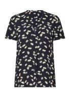 Blouses Woven Tops Blouses Short-sleeved Navy Esprit Casual