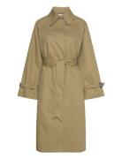 Percey - Heavy Cotton Trench Coat Kåpe Green Day Birger Et Mikkelsen