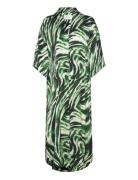 Cmsabina-Kaftan Knelang Kjole Green Copenhagen Muse