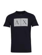 T-Shirt Tops T-shirts Short-sleeved Black Armani Exchange