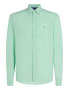 Pigment Dyed Li Solid Rf Shirt Tops Shirts Casual Green Tommy Hilfiger