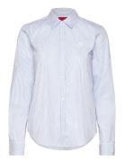 The Essential Shirt Tops Shirts Long-sleeved Blue HUGO