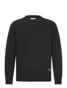 Brad Roundneck Knit Tops Knitwear Round Necks Black Les Deux