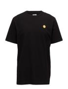 Ace T-Shirt Gots Tops T-shirts Short-sleeved Black Double A By Wood Wo...