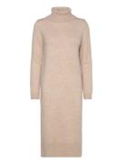 Onlbrandie L/S Roll Neck Dress Knt Noos Knelang Kjole Beige ONLY