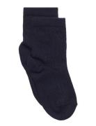 Cotton Rib Socks Sokker Strømper Navy Mp Denmark