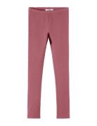 Nkfdavina Solid Swe Legging Bru N Noos Bottoms Leggings Burgundy Name ...