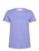 Rwavenue Ss T-Shirt Tops T-shirts & Tops Short-sleeved Blue Rosemunde