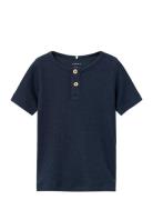 Nmmkab Ss Top Noos Tops T-shirts Short-sleeved Navy Name It