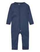 Rib Jersey Full Body Langermet Bodysuit Blue Copenhagen Colors