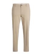 Jpstollie Jjdave Linen Dek Bottoms Trousers Chinos Beige Jack & J S