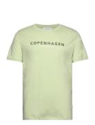 Copenhagen Print Tee S/S Tops T-shirts Short-sleeved Green Lindbergh