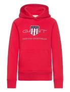 Archive Shield Hoodie Tops Sweat-shirts & Hoodies Hoodies Red GANT